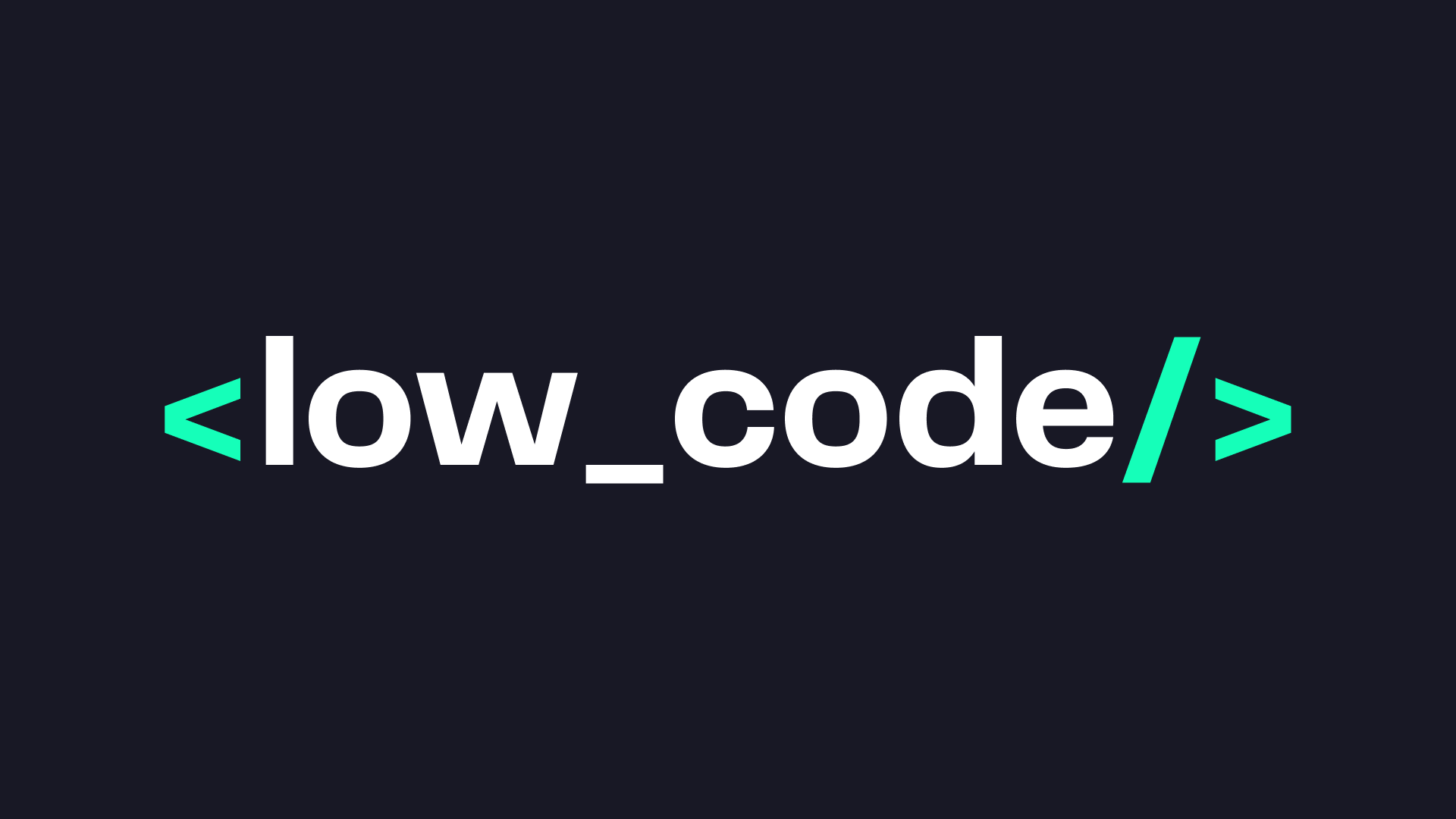 low code