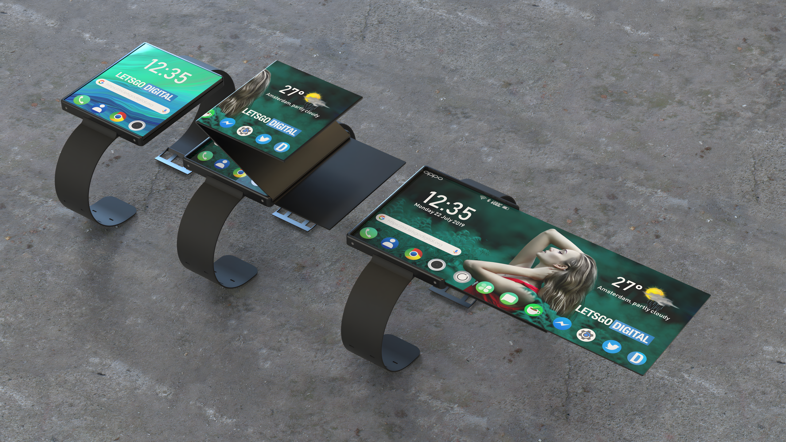 Foldable Smartwatch Phone